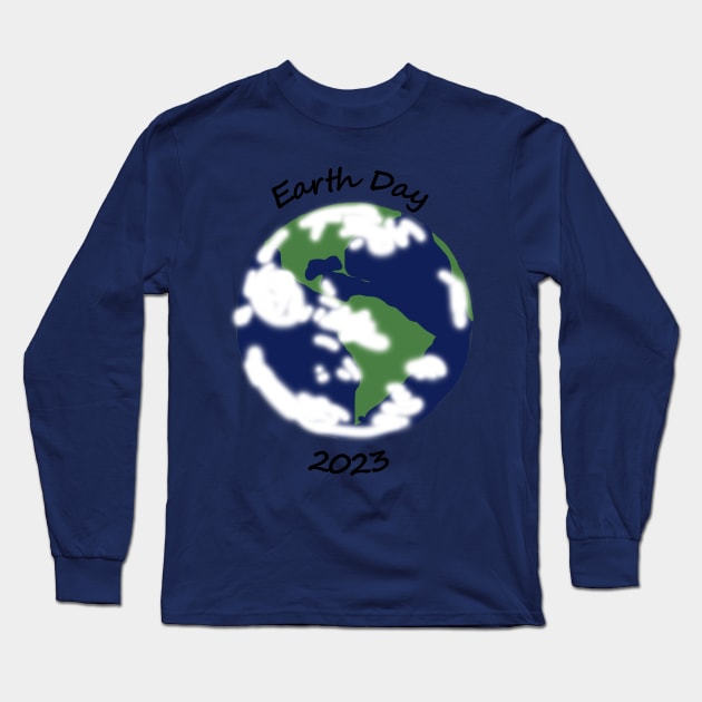 Planet Earth Day 2023 Long Sleeve T-Shirt by ellenhenryart